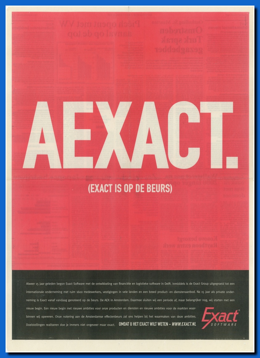 AEXACT is op de beurs